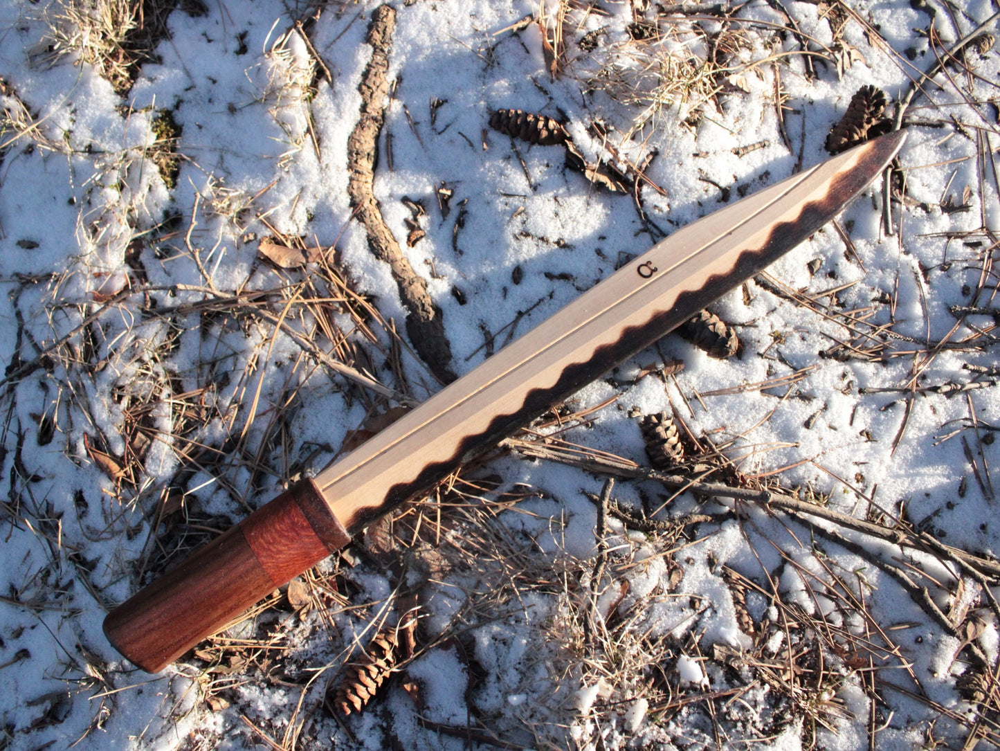 Fenris || Norse Viking Langseax with Wolf's Tooth Pattern