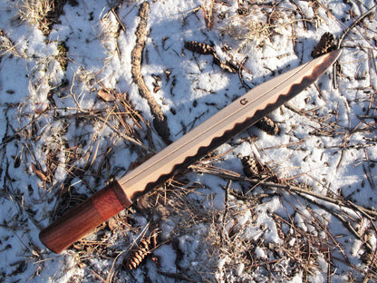 Fenris || Norse Viking Langseax with Wolf's Tooth Pattern